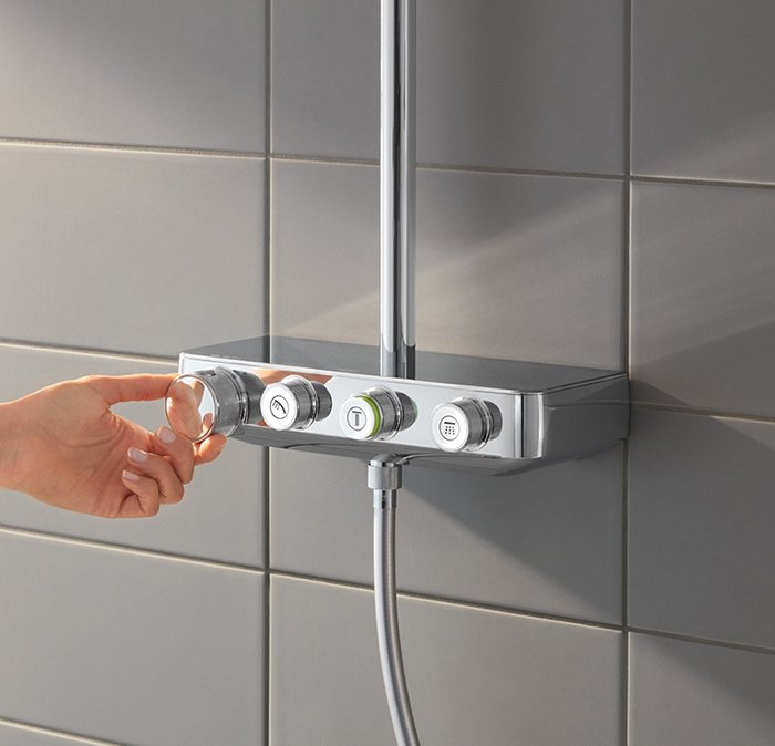 Душевая система с термостатом GROHE Euphoria SmartControl 310 DUO Cube хром 26508000