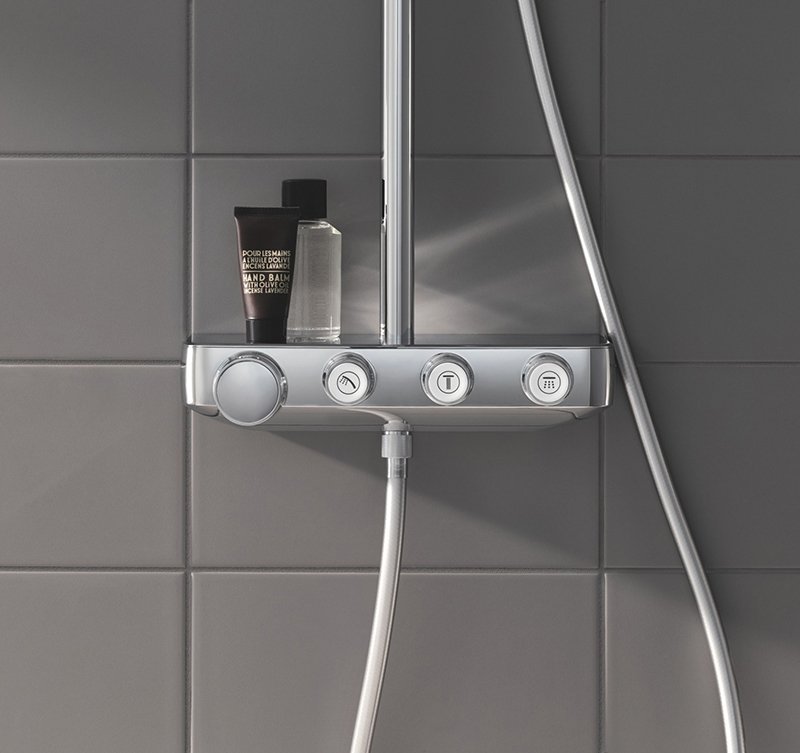 Душевая система с термостатом GROHE Euphoria SmartControl 310 DUO Cube хром 26508000