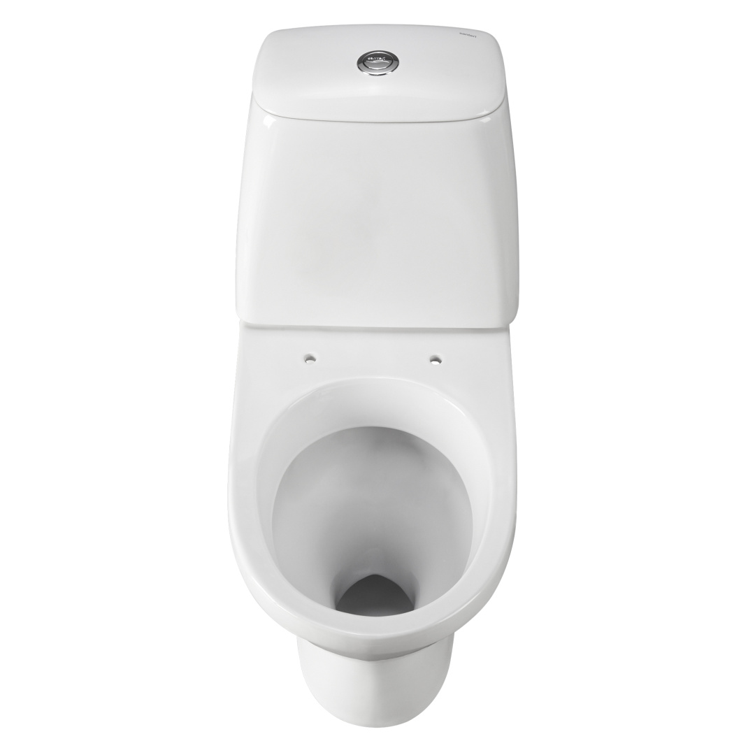 Унитаз-компакт Sanita Соната белый сиденье полипропилен косой выпуск 1.P201.2.S00.00B.F