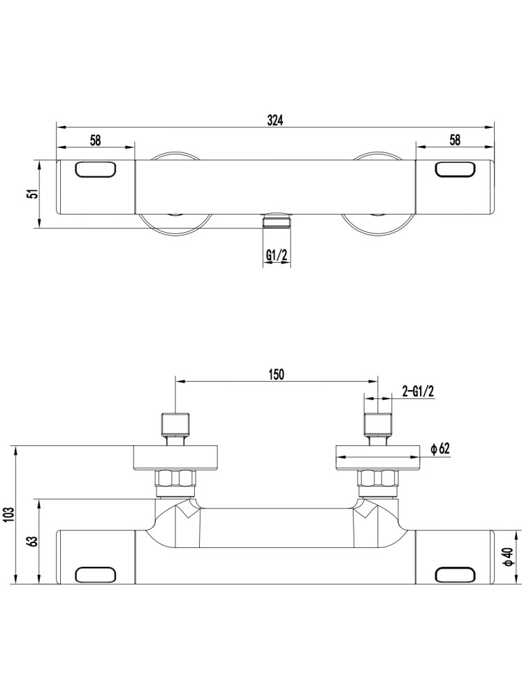 Смеситель для душа термостатический Aquanet Ника хром AQ1863CR