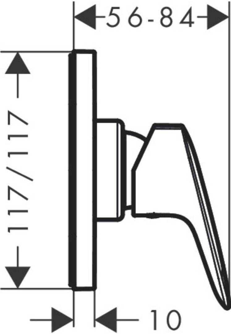 Смеситель для душа Hansgrohe Logis скрытого монтажа комплект 71604000/13620180