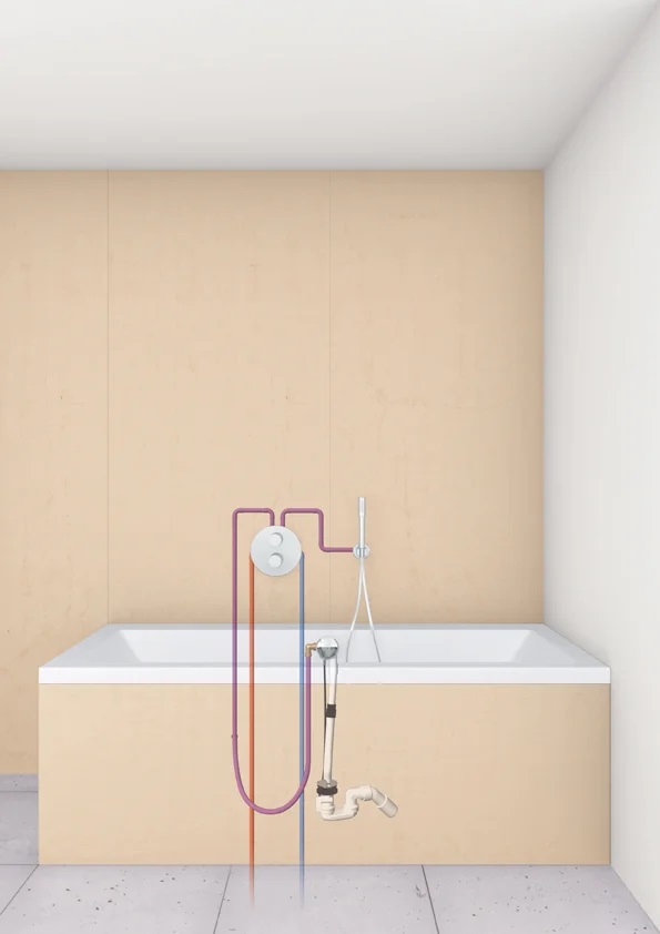 Наливной сливной и переливной гарнитур для ванны GROHE Talentofill встраиваемая часть 28991000