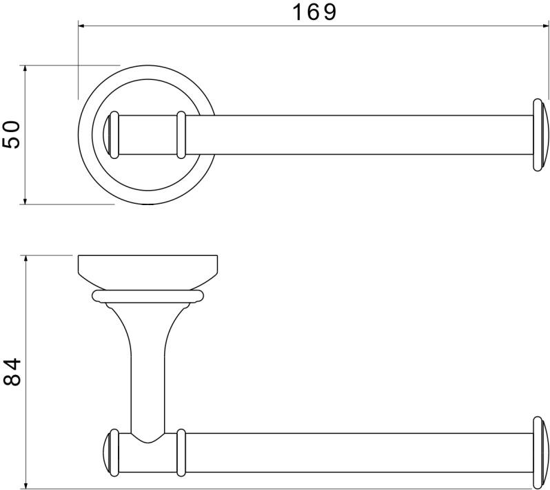 Держатель для туалетной бумаги Aquatek Классик AQ4508CR