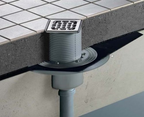 Трап для душа Viega Advantix 100х100 мм вертикальный отвод 556914