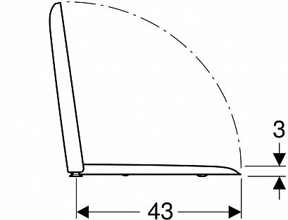 Сиденье для унитаза Geberit iCon Square SoftClose быстросъемное 500.837.01.1