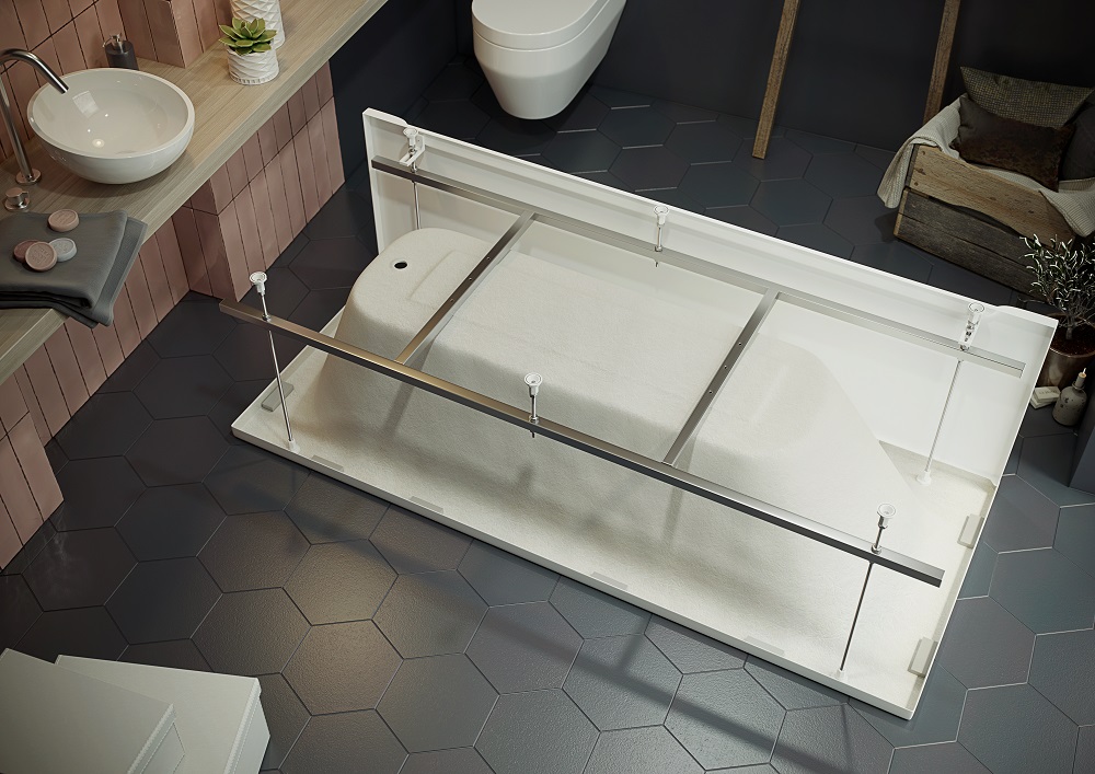 Каркас для ванны 1Marka Мия 180x80 см с центральным сливом сборный на шпильках KAR-0000090