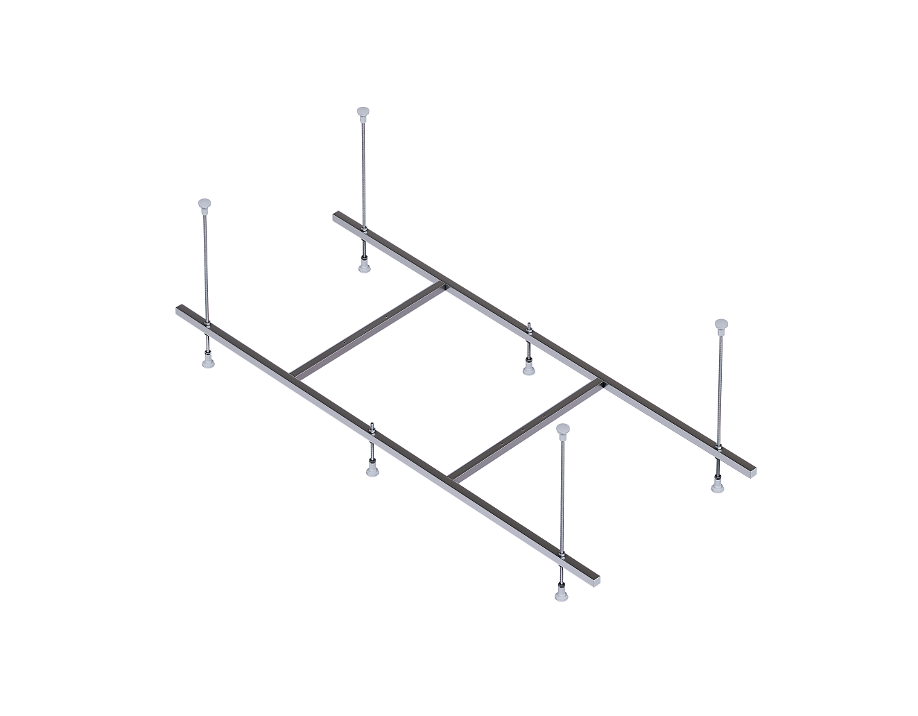 Каркас для ванны 1Marka Мия 180x80 см с центральным сливом сборный на шпильках KAR-0000090