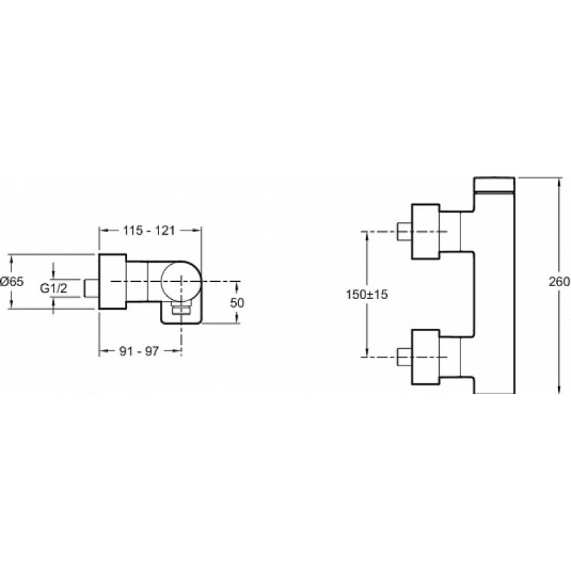 Смеситель для душа Jacob Delafon Composed титан E73091-TT