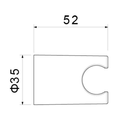 Держатель ручного душа Aquanet матовый черный AQ2404MB