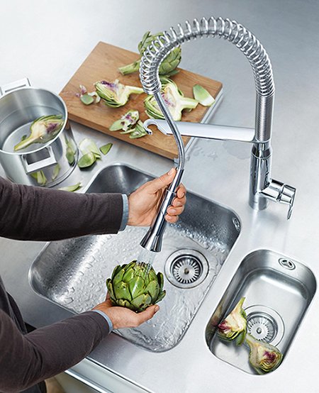 Смеситель для кухни GROHE K7 с высоким изливом хром 32950000