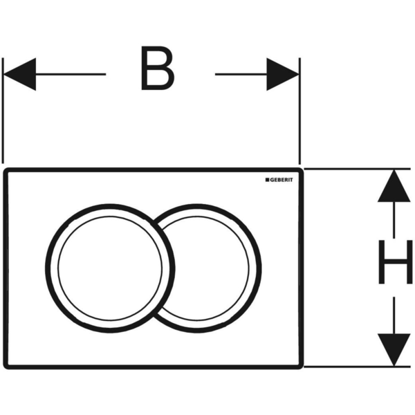 Инсталляция для подвесного унитаза Geberit Duofix Delta 112 см с клавишей Delta01 хром и крепежом 458.149.21.1