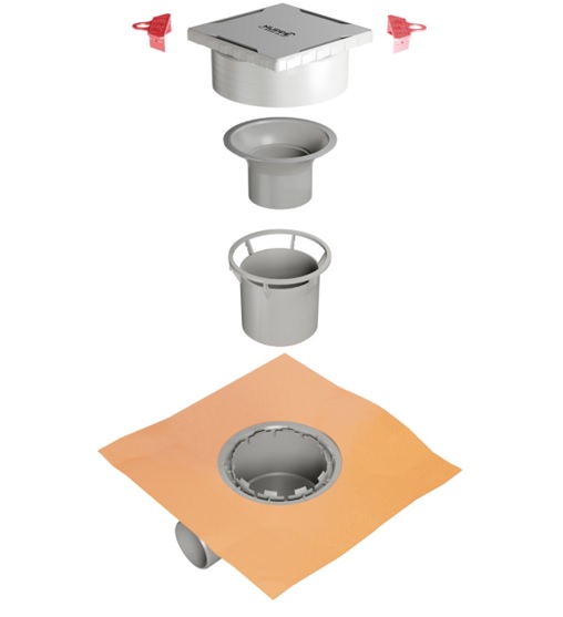 Трап для душа Huppe Master S 10х10 см черный матовый 47H002600000MS05