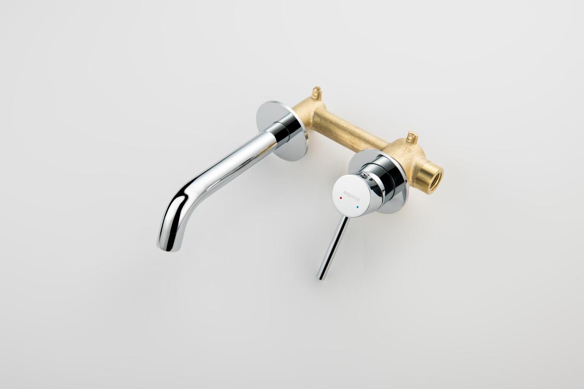 Смеситель для раковины Aquanet Европа AQ1313CR настенный скрытого монтажа хром AQ1313CR