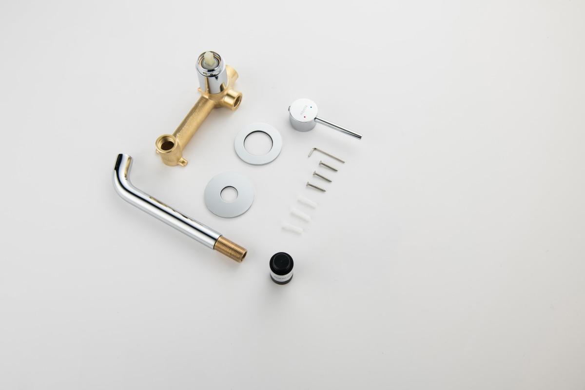 Смеситель для раковины Aquanet Европа AQ1313CR настенный скрытого монтажа хром AQ1313CR