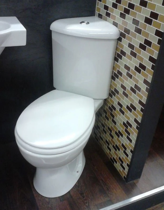 Унитаз угловой напольный VitrA Arkitekt с сиденьем микролифт 9754B003-7201