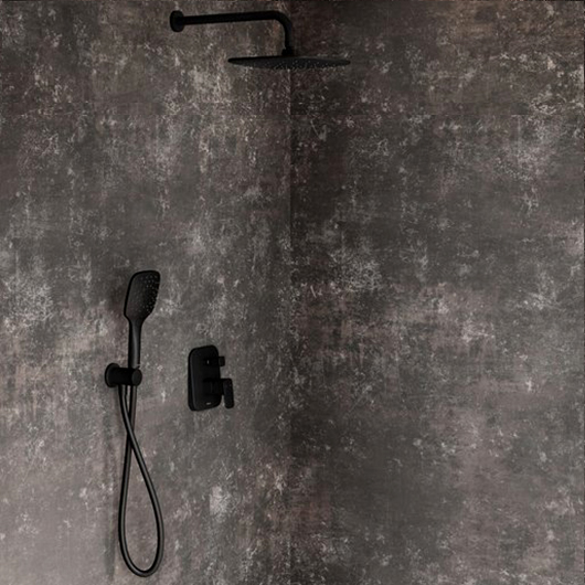 Смеситель для ванны и душа встраиваемый Ravak 10° Free TD F 061.20 черный X070156