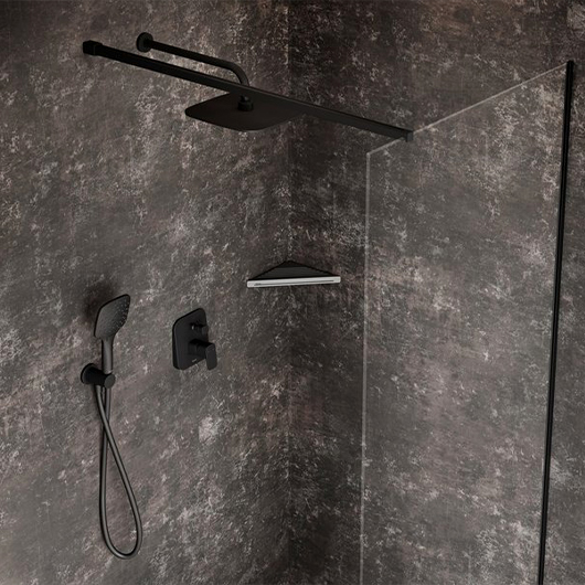 Смеситель для ванны и душа встраиваемый Ravak 10° Free TD F 061.20 черный X070156