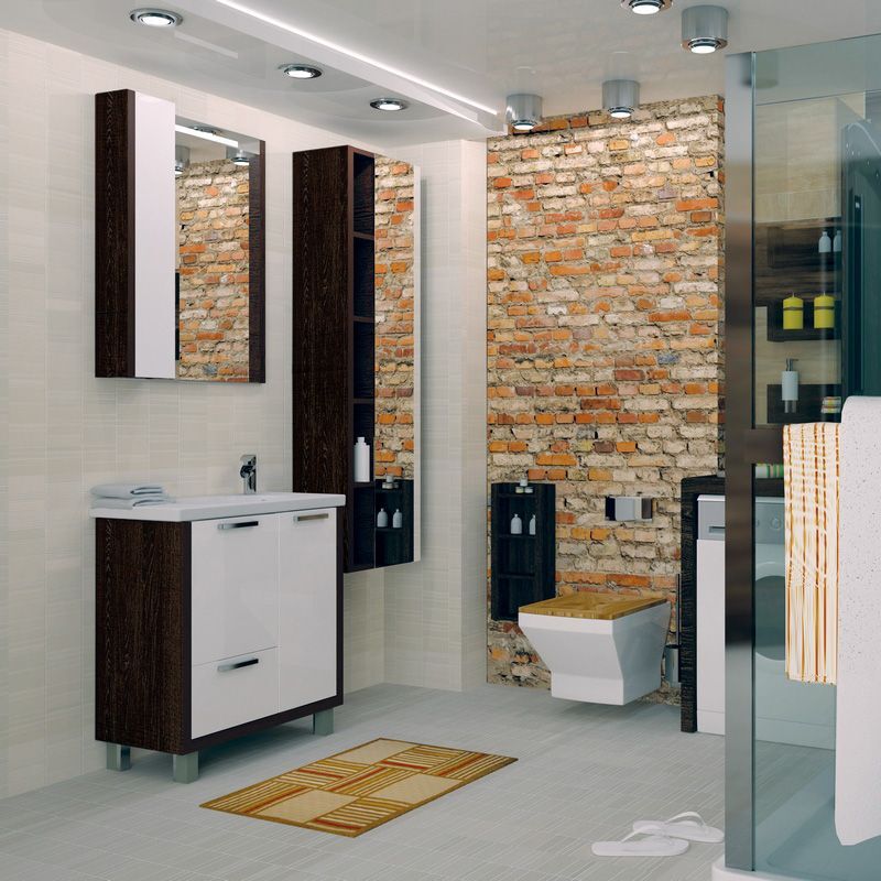 Зеркало-шкаф AQUATON Брайтон 100 венге 1A176702BR500