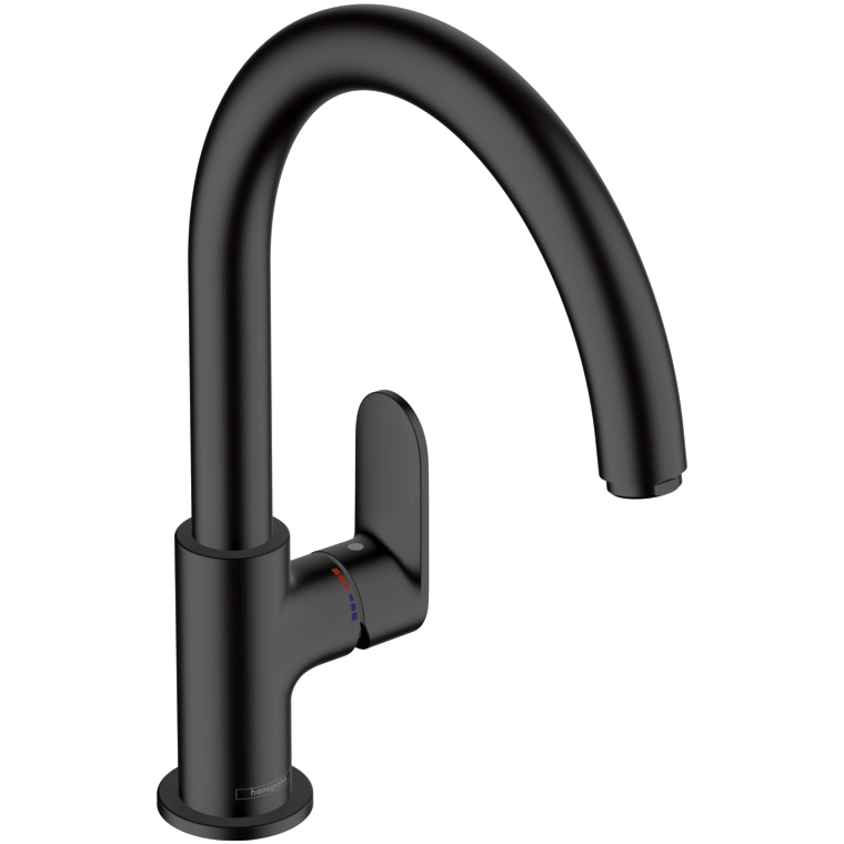 Смеситель для кухни hansgrohe Vernis Blend M35 260 матовый черный 71870670