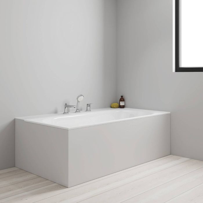 Смеситель для ванны на 3 отверстия GROHE BauEdge хром 2511700A