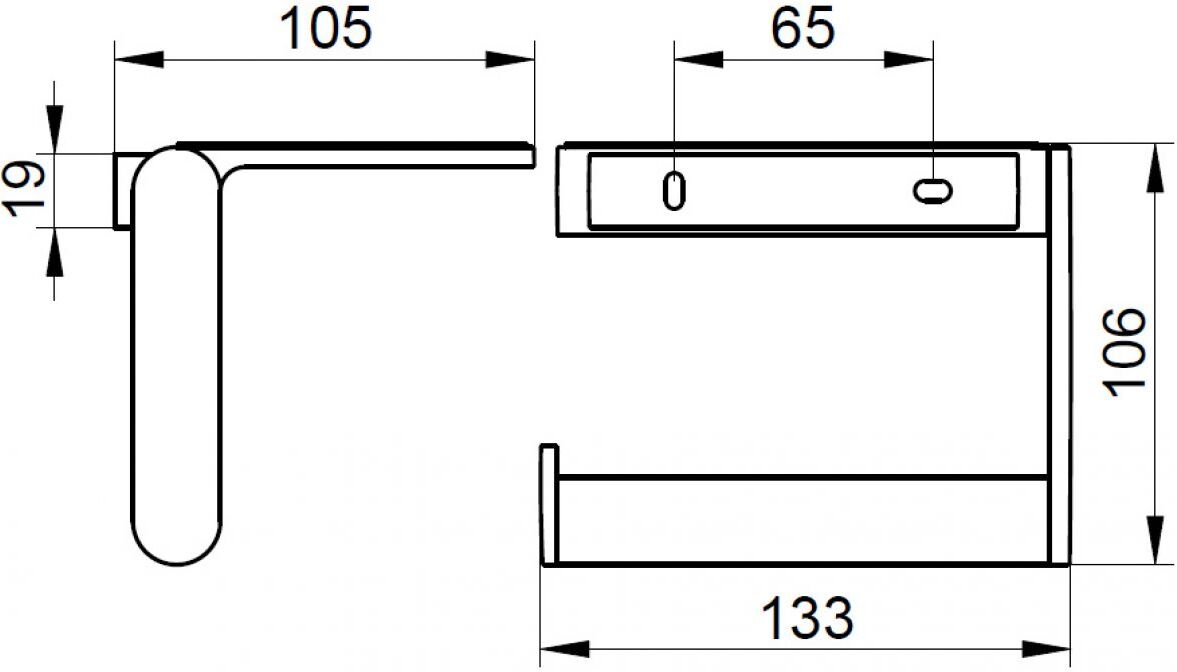 Держатель для туалетной бумаги KEUCO PLAN с полочкой хром 14973010000