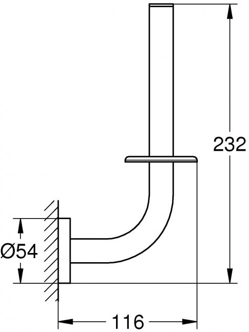 Держатель для запасного рулона туалетной бумаги GROHE Essentials хром 40385001