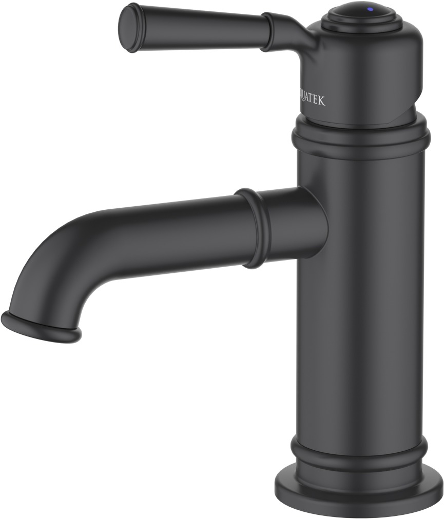 Смеситель для раковины Aquanet Классик без донного клапана матовый черный AQ1510MB