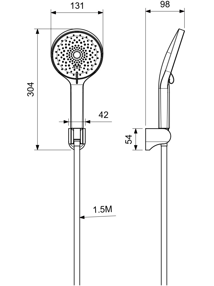 Душевой набор Aquanet Лугано 3jet хром AQ2035CR