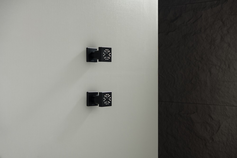 Форсунка боковая Aquanet 50x50 мм матовый черный AQ2098MB