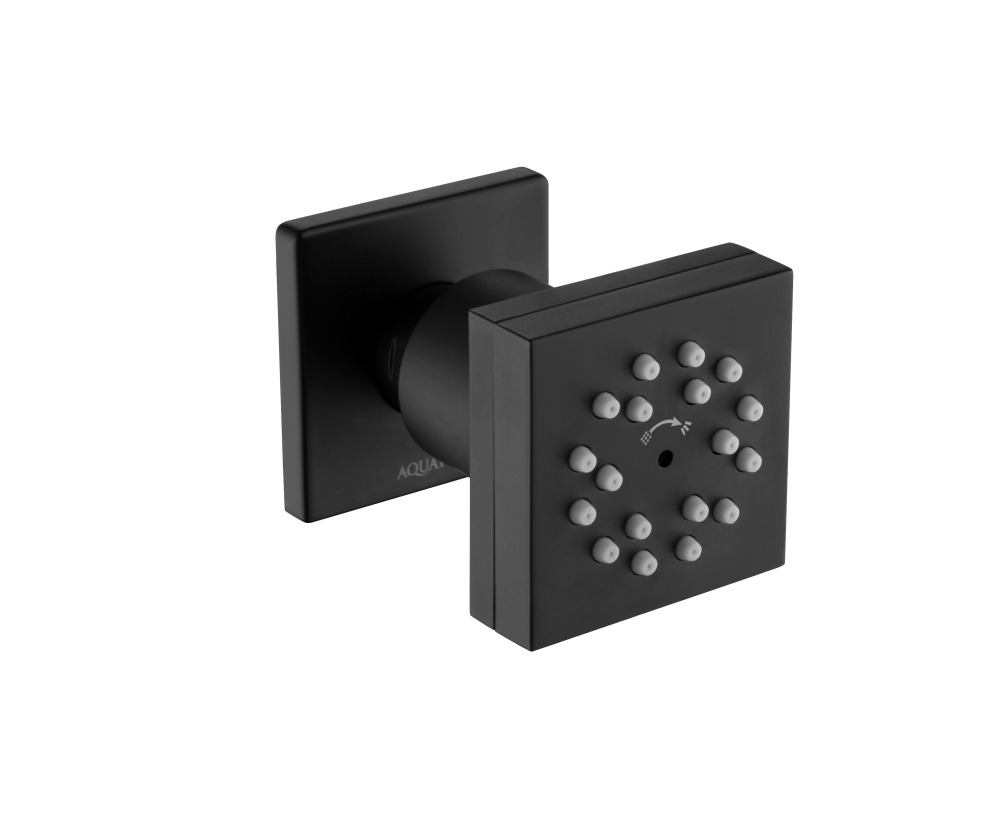 Форсунка боковая Aquanet 50x50 мм матовый черный AQ2098MB