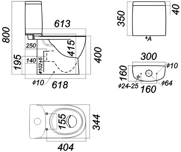 Унитаз-компакт FEST Comfort белый WC.CC/Fest/2-DM/WHT.G/S1