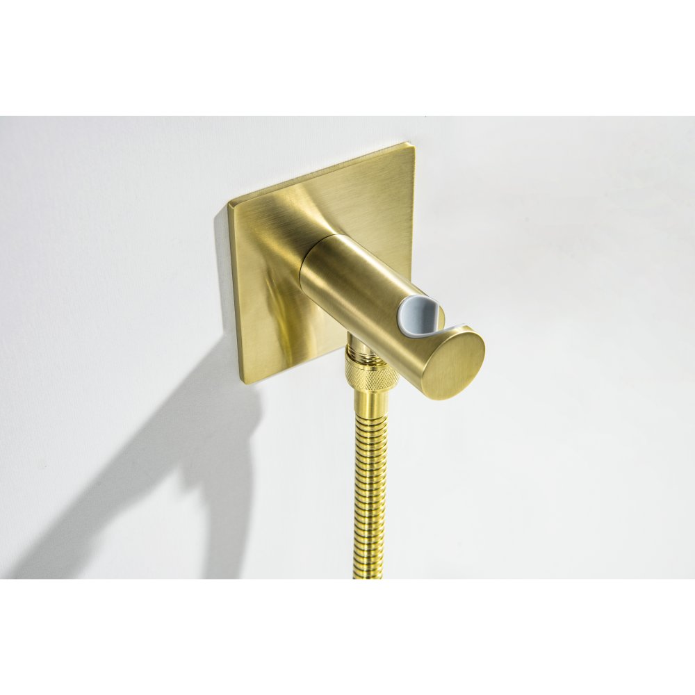 Комплект для гигиенического душа встроенный Aquanet Oberon шлифованное золото AQ1220BG