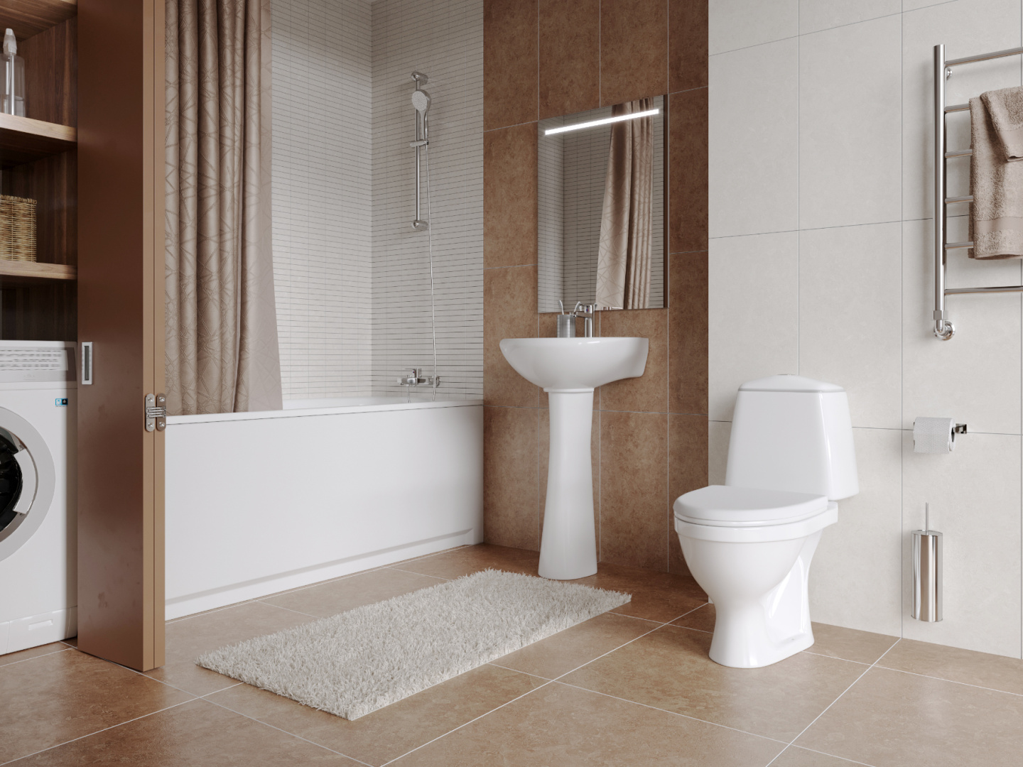 Унитаз-компакт Sanita Соната белый сиденье полипропилен косой выпуск 1.P201.2.S00.00B.F