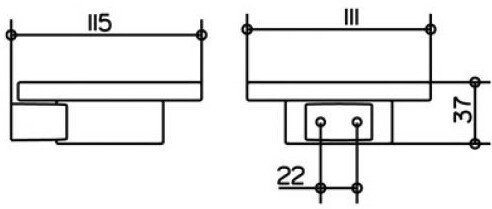 Мыльница KEUCO PLAN с хрустальной чашей хром 14955019000