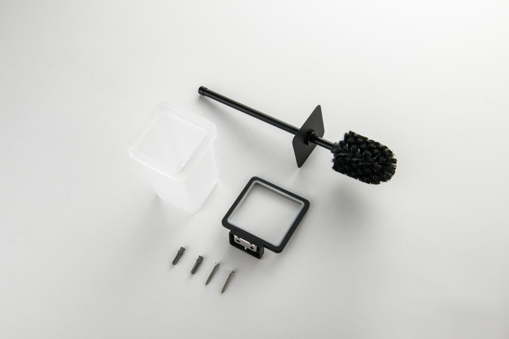 Ершик для унитаза настенный Aquatek Libra матовый черный AQ4310MB