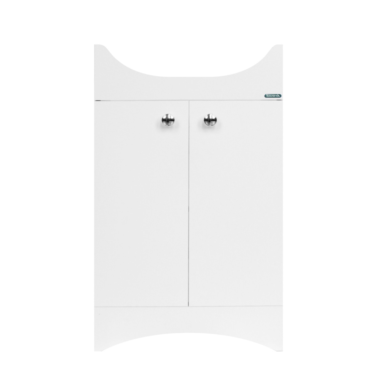 Тумба под умывальник напольная Sanita Luxe Аттика 50 490х820х330 мм белая ATKSACW50013F1
