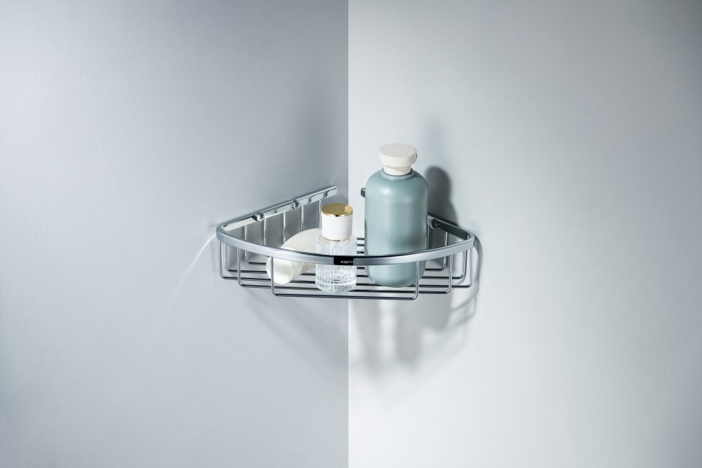 Полка угловая Aquanet хром AQ4906CR