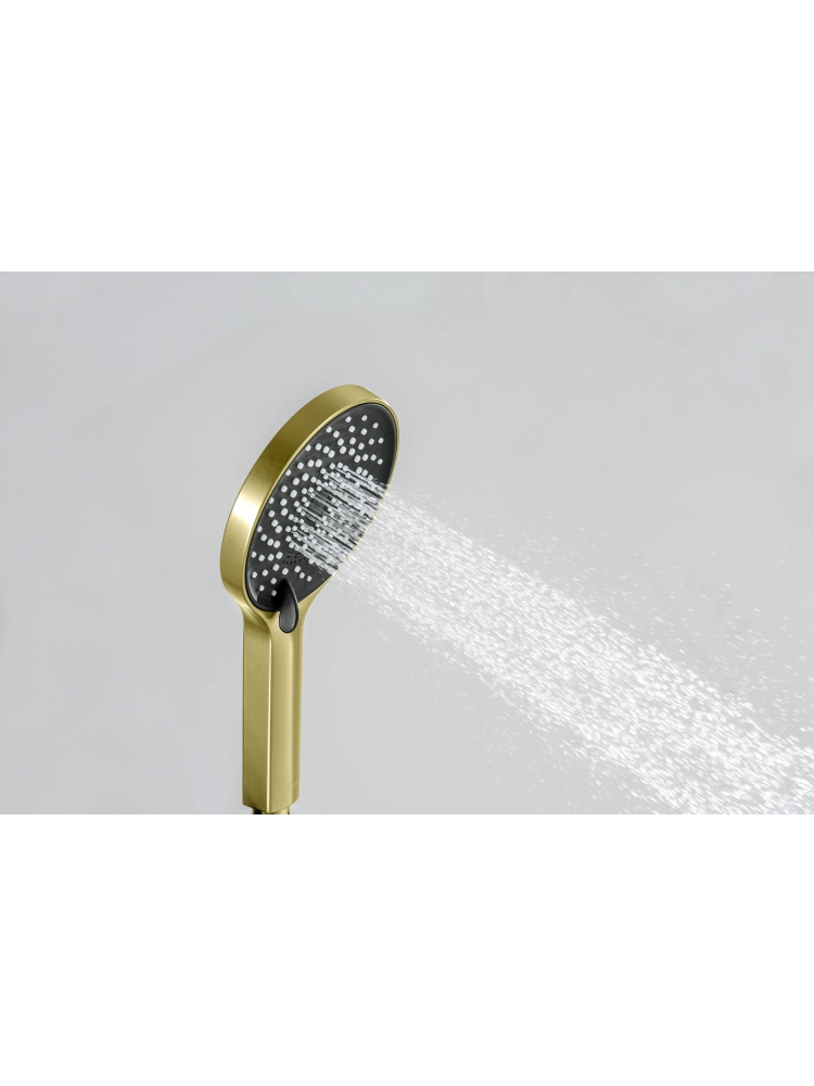 Ручной душ Aquatek Лугано 3 режима шлифованное золото AQ2201BG