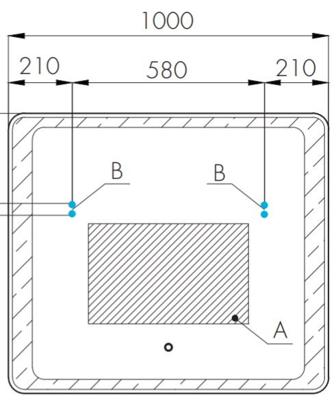 Зеркало Aquaton Соул 1000x700 мм 1A252802SU010