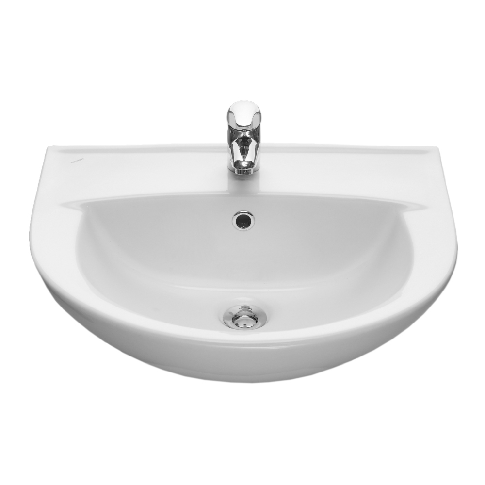 Умывальник Sanita Виктория с переливом белый 564х453 мм 1.3111.6.S00.11B.0