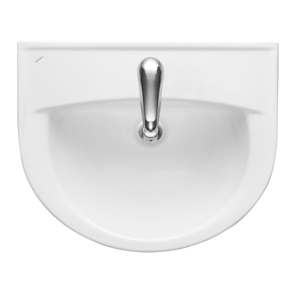 Умывальник Sanita Виктория с переливом белый 564х453 мм 1.3111.6.S00.11B.0