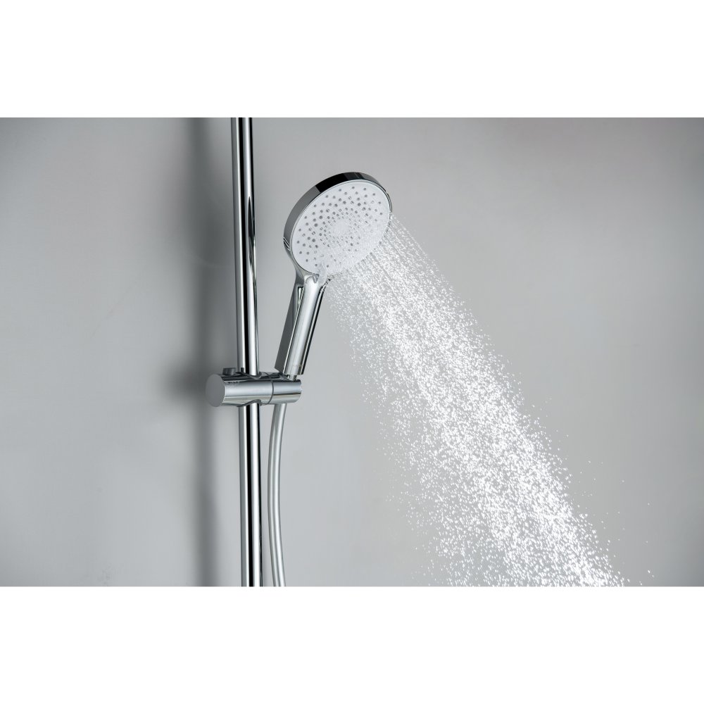 Смеситель для ванны Aquanet Лугано с душевым гарнитуром 3jet хром AQ1748CR