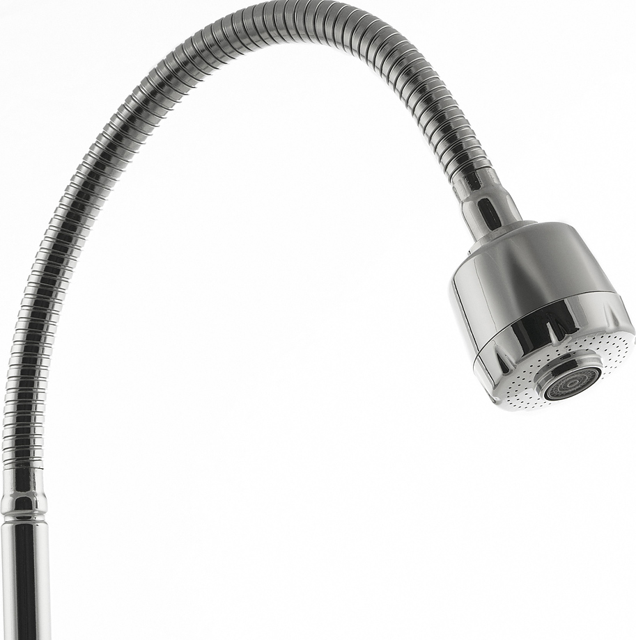 Смеситель для кухни Rossinka Silvermix S35-26 с гибким изливом хром S35-26