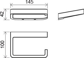 Держатель для туалетной бумаги RAVAK 10° TD 400.00 X07P329