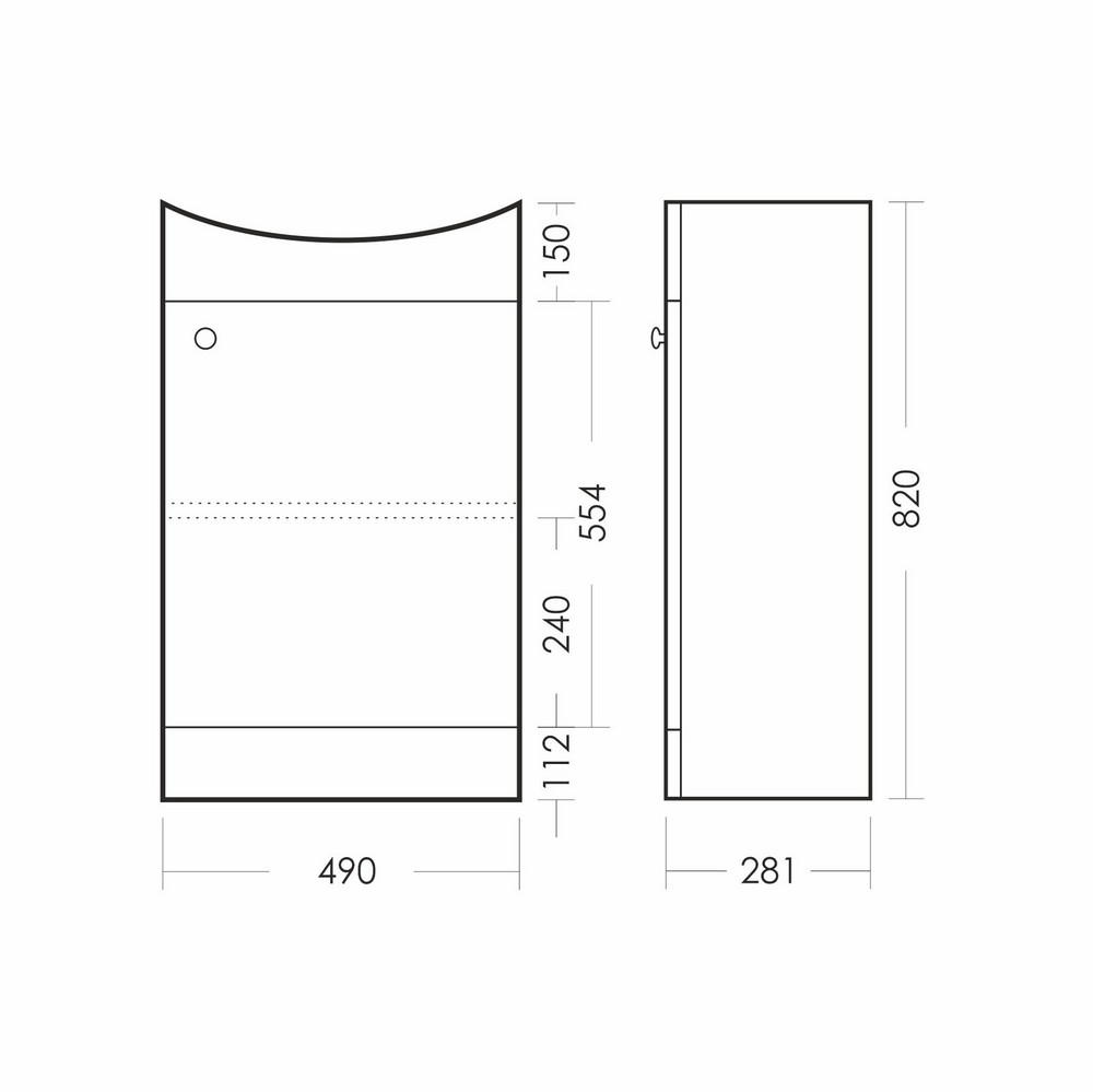 Комплект Тумба напольная Dreja Аттика-50 с умывальником Аттика 50 SET_Аттика-50/Аттика-50