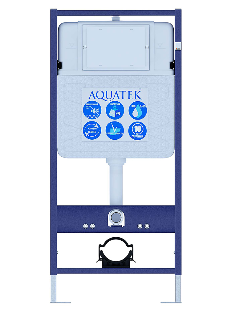 Комплект инсталляции AQUATEK ОБЕРОН WT (рама INS-0000012, унитаз AQ1363WT-00 soft-close) INS-0000012/AQ1363WT-00
