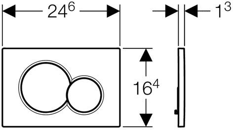 Смывная клавиша Geberit Sigma01 для двойного смыва черный глянцевый 115.770.DW.5