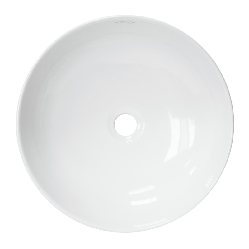 Умывальник накладной Sanita Luxe Best Slim 40 см Белый WB.CT/Best/40-N.Slim/WHT.G/S1