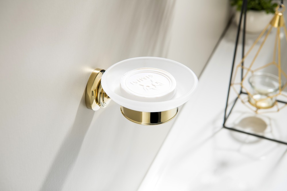 Мыльница для ванной Aquatek Классик полированное золото AQ4503PG