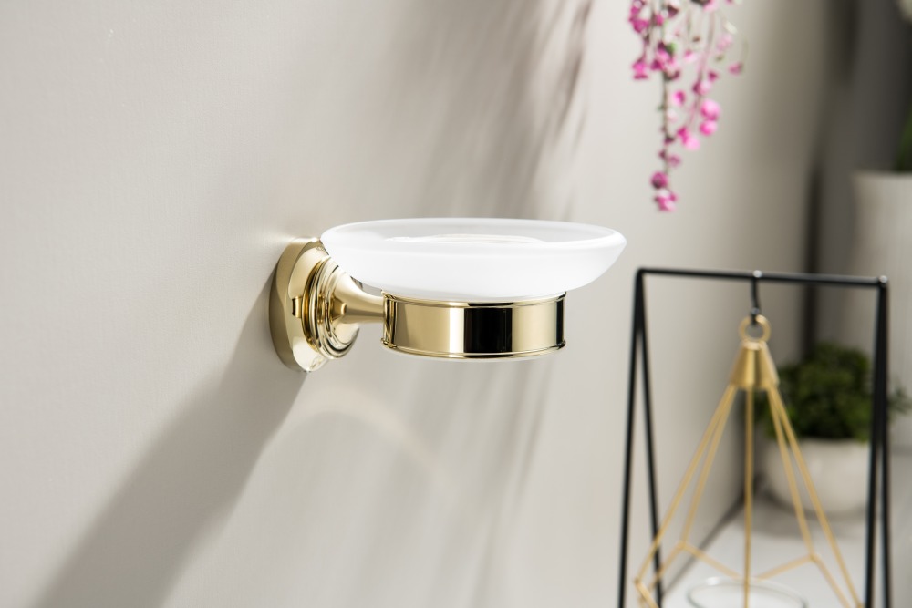 Мыльница для ванной Aquatek Классик полированное золото AQ4503PG